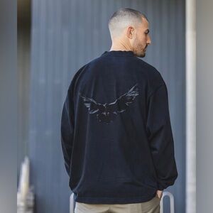 yeezy gap black dove long sleeve tee by balenciaga